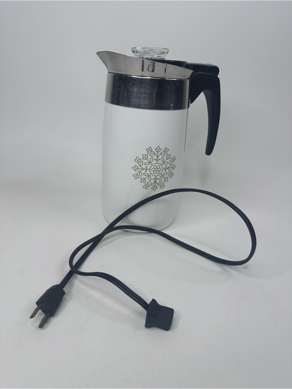 Corning ware green medallion electric percolator 10 cup P-80